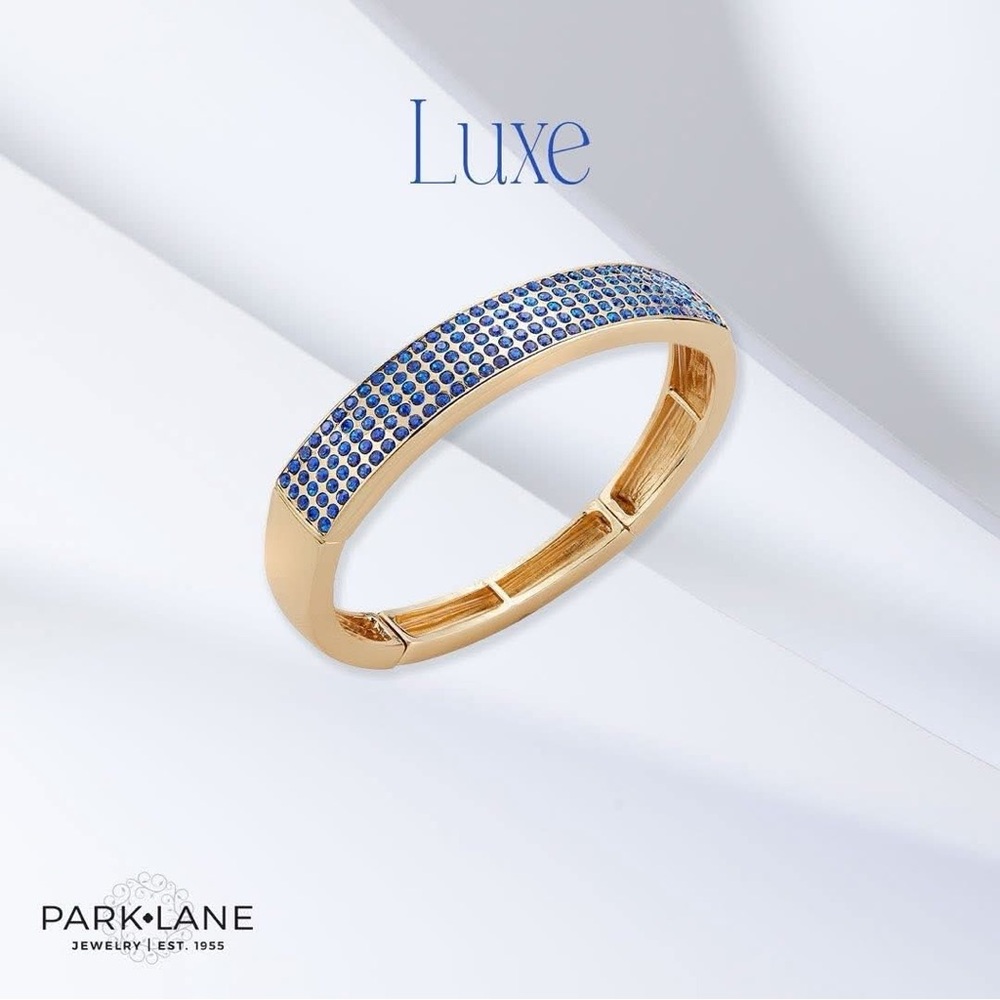 Park Lane Luxe Bracelet - Gold Bracelet with Blue Accents